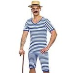 Maillot de bain homme rayé bleu et blanc : le must-have de l'été à associer avec les chaussures et accessoires tendance pour femmes