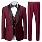Les associations parfaites : Costume bordeaux homme mariage et chaussures pour femmes élégantes